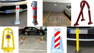Barrera guarda plazas de parking